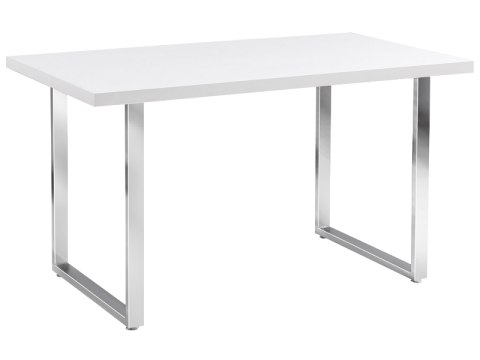SIGNAL STÓŁ PROSTOKĄTNY RING MDF BIAŁY LAKIER/ STELAŻ METAL CHROM 130X80 SIGNAL STÓŁ PROSTOKĄTNY RING MDF BIAŁY LAKIER/ STELAŻ METAL CHROM 130X80