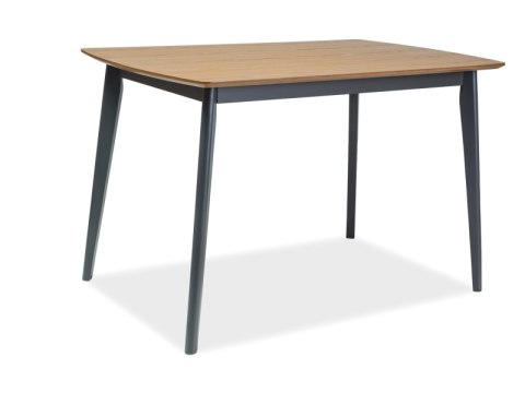 SIGNAL STÓŁ VITRO MDF+OKLEINA NATURALNA DĄB/ DREWNO GRAFIT 120X75 SIGNAL STÓŁ VITRO MDF+OKLEINA NATURALNA DĄB/ DREWNO GRAFIT 120X75