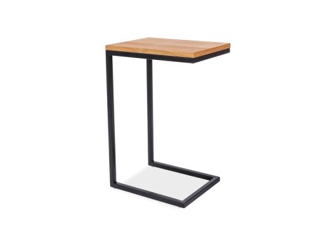 SIGNAL STOLIK PROSTOKĄTNY LARGO C MDF+ OKLEINA NATURALNA DĄB/ STELAŻ CZARNY METAL 30X40 SIGNAL STOLIK PROSTOKĄTNY LARGO C MDF+ OKLEINA NATURALNA DĄB/ STELAŻ CZARNY METAL 30X40