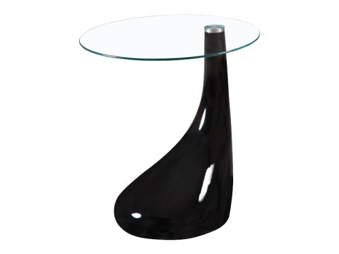 SIGNAL STOLIK LULA TRANSPARENTNY/CZARNY LAKIER 50x50x50 SIGNAL STOLIK LULA TRANSPARENTNY/CZARNY LAKIER 50x50x50