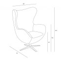 D2.DESIGN Fotel Jajo Soft z podn. sk. eko 508 szary D2.DESIGN Fotel Jajo Soft z podn. sk. eko 508 szary