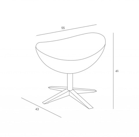 D2.DESIGN Fotel Jajo Soft z podn. sk. eko 524 brązowy D2.DESIGN Fotel Jajo Soft z podn. sk. eko 524 brązowy