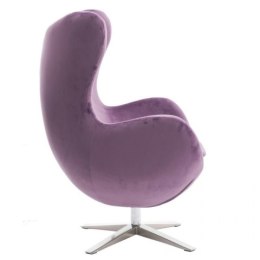 D2.DESIGN Fotel Jajo Velvet fioletowy