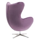 D2.DESIGN Fotel Jajo Velvet fioletowy