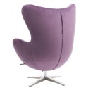 D2.DESIGN Fotel Jajo Velvet fioletowy