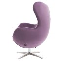 D2.DESIGN Fotel Jajo Velvet fioletowy