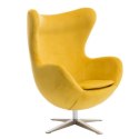 D2.DESIGN Fotel Jajo Velvet żółty D2.DESIGN Fotel Jajo Velvet żółty