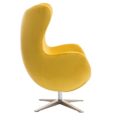 D2.DESIGN Fotel Jajo Velvet żółty D2.DESIGN Fotel Jajo Velvet żółty