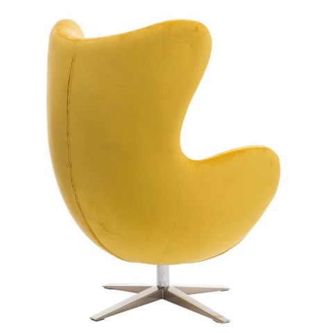 D2.DESIGN Fotel Jajo Velvet żółty D2.DESIGN Fotel Jajo Velvet żółty