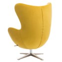 D2.DESIGN Fotel Jajo Velvet żółty D2.DESIGN Fotel Jajo Velvet żółty