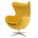 D2.DESIGN Fotel Jajo Velvet żółty D2.DESIGN Fotel Jajo Velvet żółty