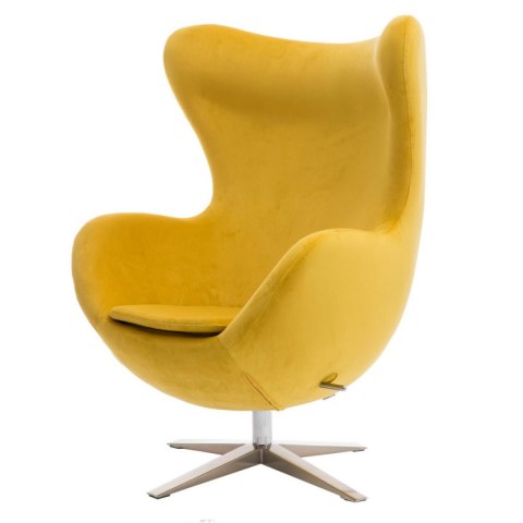 D2.DESIGN Fotel Jajo Velvet żółty D2.DESIGN Fotel Jajo Velvet żółty