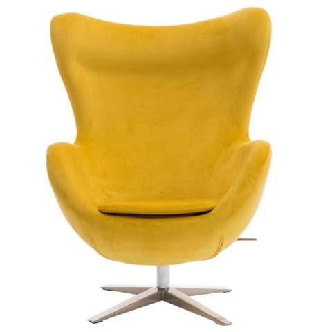 D2.DESIGN Fotel Jajo Velvet żółty D2.DESIGN Fotel Jajo Velvet żółty