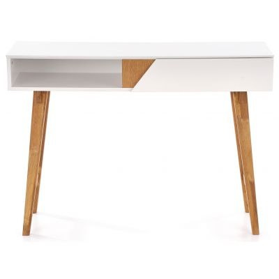 Halmar konsolka KN1 lite drewno naturalny / biały MDF lakier 110x35 Halmar konsolka KN1 lite drewno naturalny / biały MDF lakier 110x35