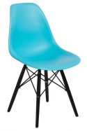 D2.DESIGN Krzesło P016W PP ocean blue/black D2.DESIGN Krzesło P016W PP ocean blue/black
