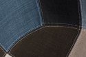 D2.DESIGN Krzesło P018 DAR patchwork nieb - szary D2.DESIGN Krzesło P018 DAR patchwork nieb - szary