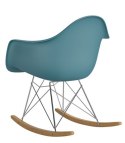 D2.DESIGN Fotel Krzesło na biegunach P018 RR tworzywo PP navy green insp. RAR, zielony morski D2.DESIGN Fotel Krzesło na biegunach P018 RR tworzywo PP navy green insp. RAR, zielony morski