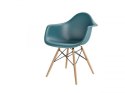 D2.DESIGN Krzesło Fotel P018W PP tworzywo zielony navy green drewniane nogi nowoczesne i wygodne D2.DESIGN Krzesło Fotel P018W PP tworzywo zielony navy green drewniane nogi nowoczesne i wygodne