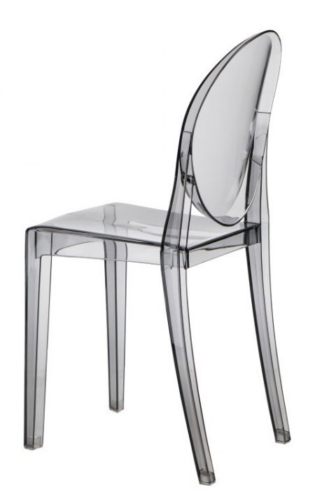 D2.DESIGN Krzesło Viki szary transparentny tworzywo eleganckie stabilne i wygodne D2.DESIGN Krzesło Viki szary transparentny tworzywo eleganckie stabilne i wygodne