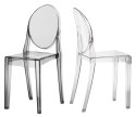 D2.DESIGN Krzesło Viki szary transparentny tworzywo eleganckie stabilne i wygodne D2.DESIGN Krzesło Viki szary transparentny tworzywo eleganckie stabilne i wygodne