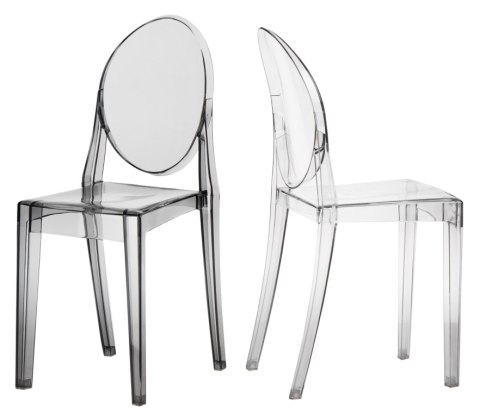 D2.DESIGN Krzesło Viki szary transparentny tworzywo eleganckie stabilne i wygodne D2.DESIGN Krzesło Viki szary transparentny tworzywo eleganckie stabilne i wygodne