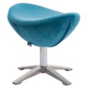 D2.DESIGN Podnóżek Jajo Velvet niebieski D2.DESIGN Podnóżek Jajo Velvet niebieski