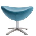 D2.DESIGN Podnóżek Jajo Velvet niebieski D2.DESIGN Podnóżek Jajo Velvet niebieski