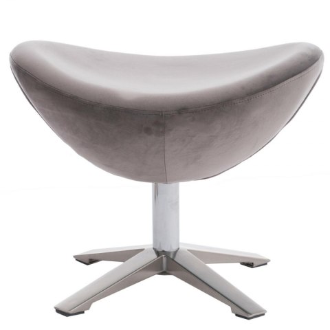 D2.DESIGN Podnóżek Jajo Velvet srebrny D2.DESIGN Podnóżek Jajo Velvet srebrny