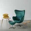 D2.DESIGN Podnóżek Jajo Velvet zielony ciemny D2.DESIGN Podnóżek Jajo Velvet zielony ciemny