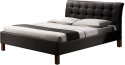 ŁÓŻKO DWUOSOBOWE do sypialni SAMARA 160x200 Halmar ekoskóra CZARNE ŁÓŻKO DWUOSOBOWE do sypialni SAMARA 160x200 Halmar ekoskóra CZARNE