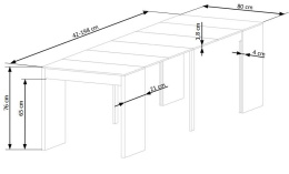 Halmar stół SAMSON rozkładany 42-198 MDF laminat orzech miodowy z małego do dużego
