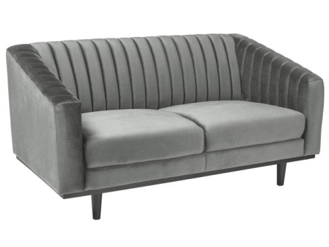 SIGNAL SOFA ASPREY 2 VELVET SZARY BLUVEL 14/ WENGE DREWNO DEKORACYJNE PIKOWANIE NA OPARCIU PODŁOKIETNIKI SIGNAL SOFA ASPREY 2 VELVET SZARY BLUVEL 14/ WENGE DREWNO DEKORACYJNE PIKOWANIE NA OPARCIU PODŁOKIETNIKI