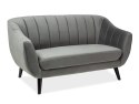 SIGNAL SOFA ELITE 2 VELVET SZARY BLUVEL 14 / WENGE (T) SIGNAL SOFA ELITE 2 VELVET SZARY BLUVEL 14 / WENGE (T)