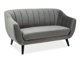 SIGNAL SOFA ELITE 2 VELVET SZARY BLUVEL 14 / WENGE (T)