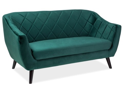 SIGNAL SOFA MOLLY 2 VELVET ZIELONY BLUVEL 78 / WENGE (T)