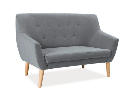 SIGNAL SOFA NORDIC 2 KOLOR SZARY TAPICERKA CABLO 14 / BUK SIGNAL SOFA NORDIC 2 KOLOR SZARY TAPICERKA CABLO 14 / BUK