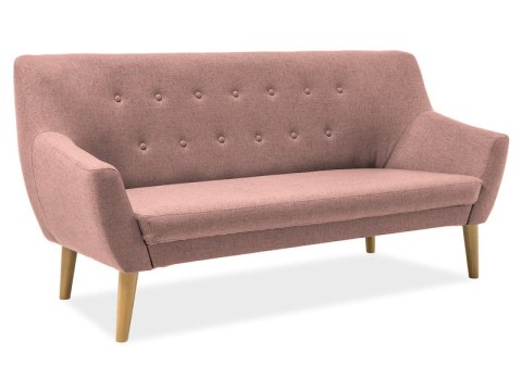 SIGNAL SOFA NORDIC 3 KOLOR RÓŻ TKANINA / BUK SIGNAL SOFA NORDIC 3 KOLOR RÓŻ TKANINA / BUK