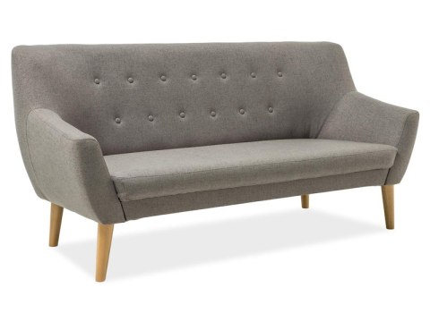 SIGNAL SOFA KANAPA TAPICEROWANA NORDIC 3 TKANINA KOLOR SZARY TAPICERKA CABLO 14 / DREWNO BUK SIGNAL SOFA KANAPA TAPICEROWANA NORDIC 3 TKANINA KOLOR SZARY TAPICERKA CABLO 14 / DREWNO BUK