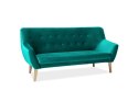 SIGNAL SOFA NORDIC 3 VELVET KOLOR TURKUS TAPICERKA BLUVEL 85 / BUK