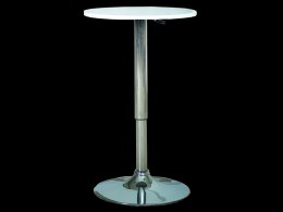 SIGNAL STOLIK BAROWY B500 BIAŁY/CHROM fi 60x68-91