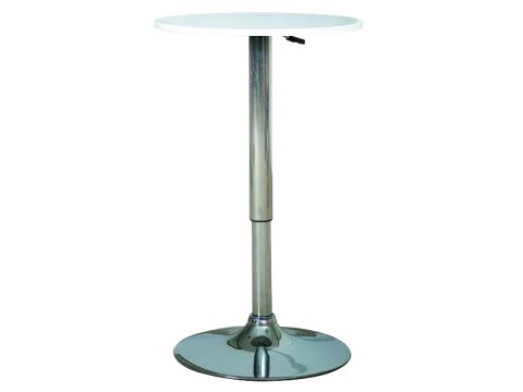 SIGNAL STOLIK BAROWY B500 BIAŁY/CHROM fi 60x68-91 SIGNAL STOLIK BAROWY B500 BIAŁY/CHROM fi 60x68-91