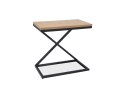 SIGNAL STOLIK ŁAWA LIZ II MDF + OKLEINA NATURALNA DĄB/ STELAŻ CZARNY METAL 30X50 SIGNAL STOLIK ŁAWA LIZ II MDF + OKLEINA NATURALNA DĄB/ STELAŻ CZARNY METAL 30X50