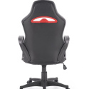 Halmar BERING fotel gabinetowy czarny / popielaty / czerwony Halmar BERING fotel gabinetowy czarny / popielaty / czerwony