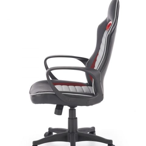 Halmar BERING fotel gabinetowy czarny / popielaty / czerwony Halmar BERING fotel gabinetowy czarny / popielaty / czerwony