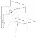 Halmar ELEGANCE fotel wypoczynkowy tapicerka - popielaty, nogi - czarny Halmar ELEGANCE fotel wypoczynkowy tapicerka - popielaty, nogi - czarny