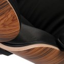 D2.DESIGN Fotel Vip czarny/rosewood/standard base