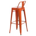 D2.DESIGN Hoker Paris Back short 75cm pomarańczowy insp. Tolix D2.DESIGN Hoker Paris Back short 75cm pomarańczowy insp. Tolix