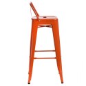 D2.DESIGN Hoker Paris Back short 75cm pomarańczowy insp. Tolix D2.DESIGN Hoker Paris Back short 75cm pomarańczowy insp. Tolix