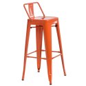 D2.DESIGN Hoker Paris Back short 75cm pomarańczowy insp. Tolix D2.DESIGN Hoker Paris Back short 75cm pomarańczowy insp. Tolix
