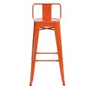 D2.DESIGN Hoker Paris Back short 75cm pomarańczowy insp. Tolix D2.DESIGN Hoker Paris Back short 75cm pomarańczowy insp. Tolix